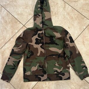 Polo Ralph Lauren Boy's Camo Full Zip Hoodie Jacket Size Medium 10-12